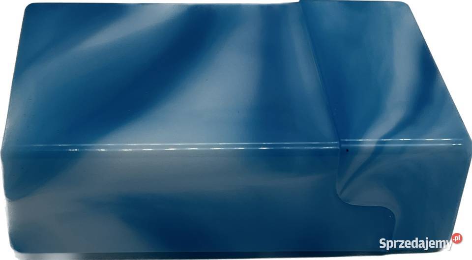 Pudełko na Papierosy Mocne Plastikowe Błękitne śląskie Ostrowy nad Okszą