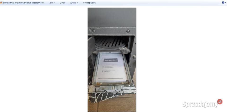 piec kominkowy ACKERMAN W5C 6KW Dobrzykowice sprzedam