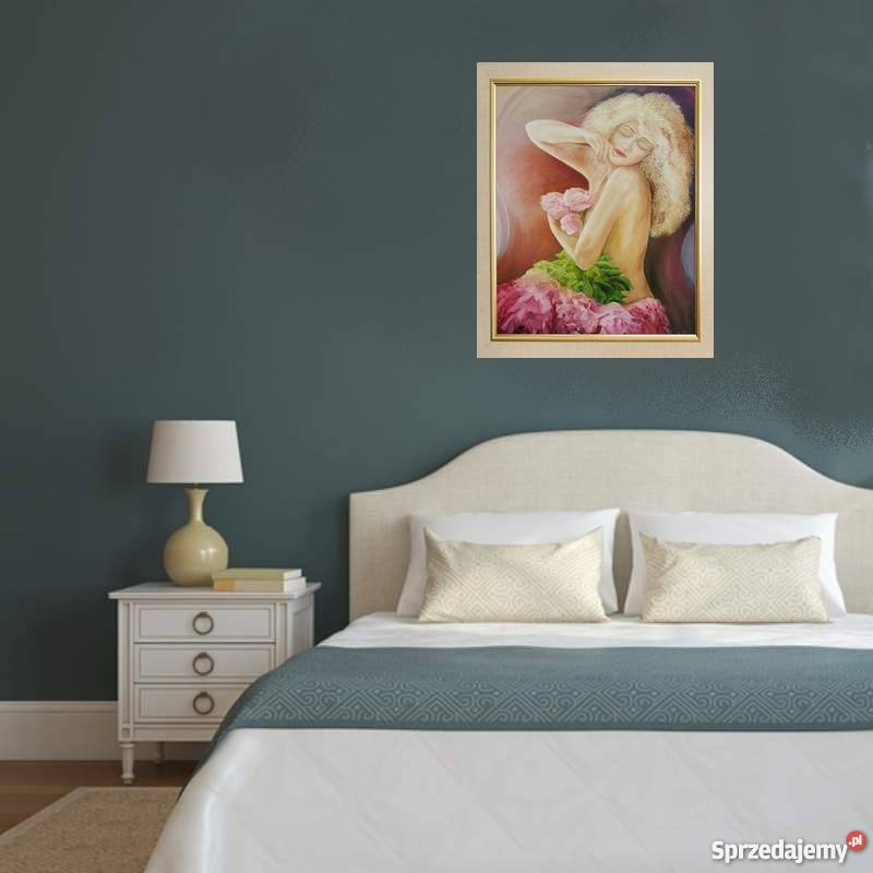 Obraz olejny Akt z kwiatami Lublin