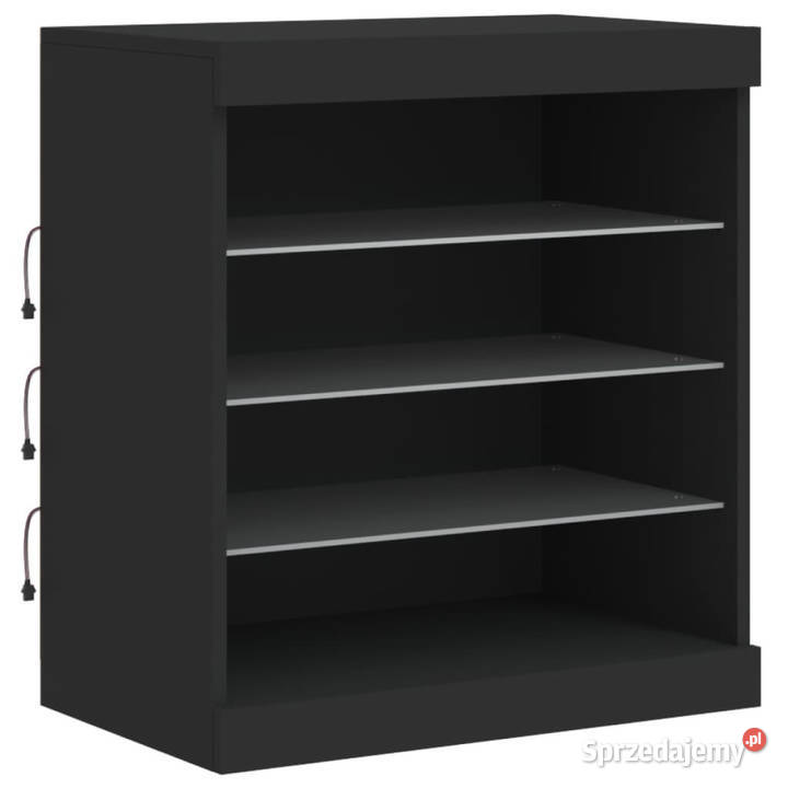Szafka z oświetleniem LED czarna 605x37x67 mazowieckie Warszawa sprzedam