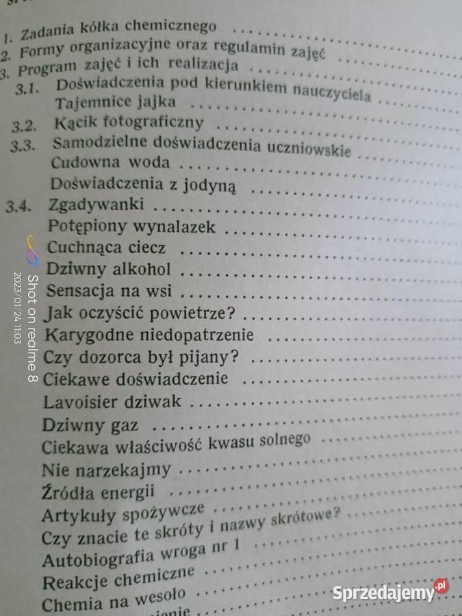 Stobiński książki Kółko chemiczne w szkole Warszawa