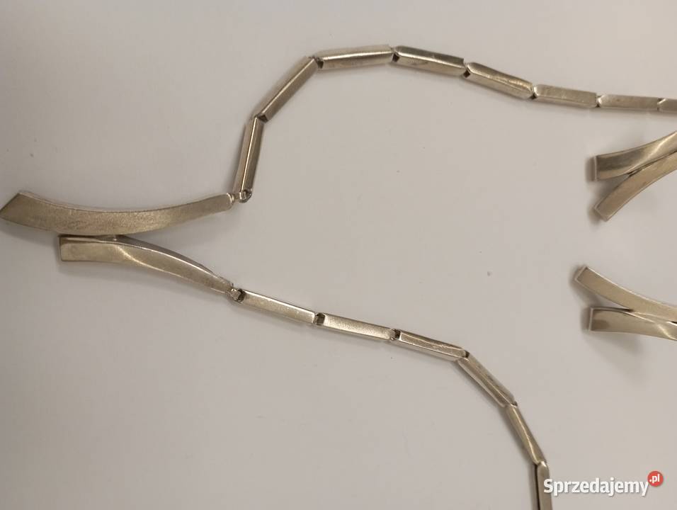 Komplet srebrny naszyjnik i kolczyki Radom sprzedam