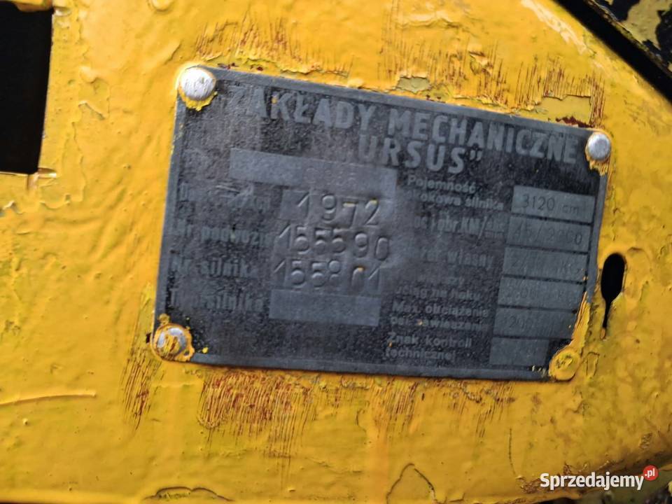 koparkospycharka ostrówek Ursus Rok produkcji 1972 Wola Radziszowska