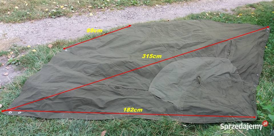 Peleryna pałatka wojskowa LWP rozmiar 2 PRL Militaria Tarnów