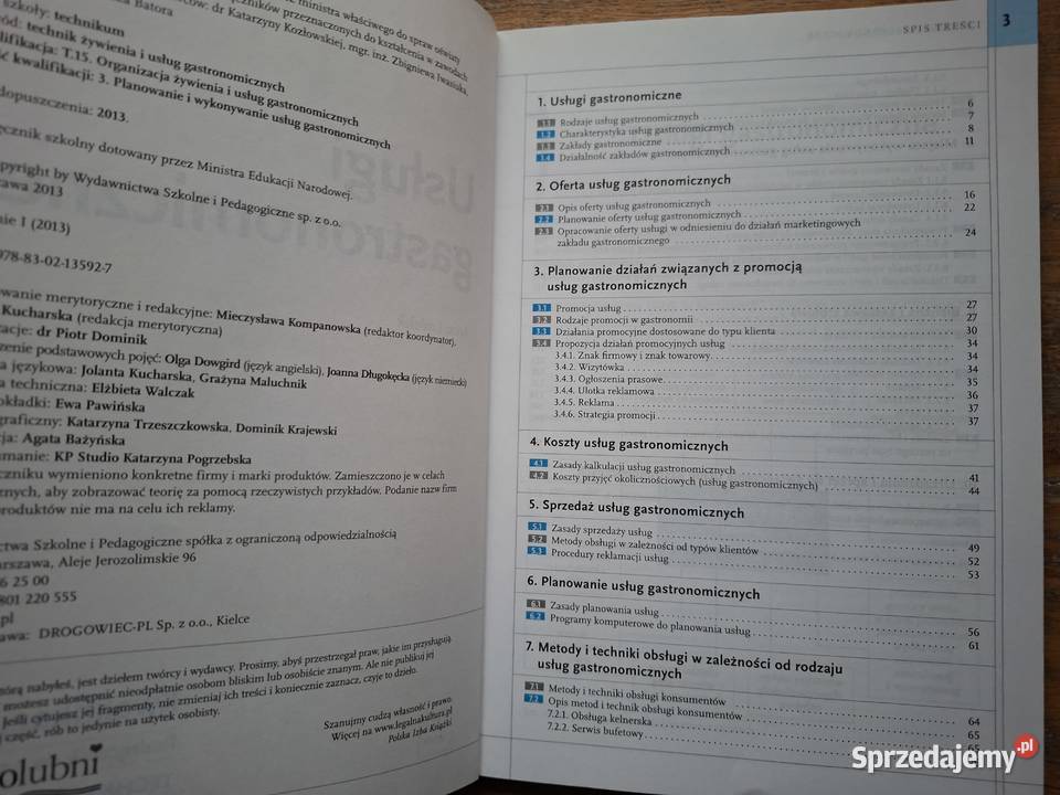 Usługi gastronomiczne Kwalifikacja T153 tradycyjny podręcznik Kraków