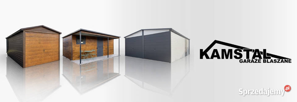 Garaż blaszany 6x5 RAL dwustanowiskowy Jodłownik