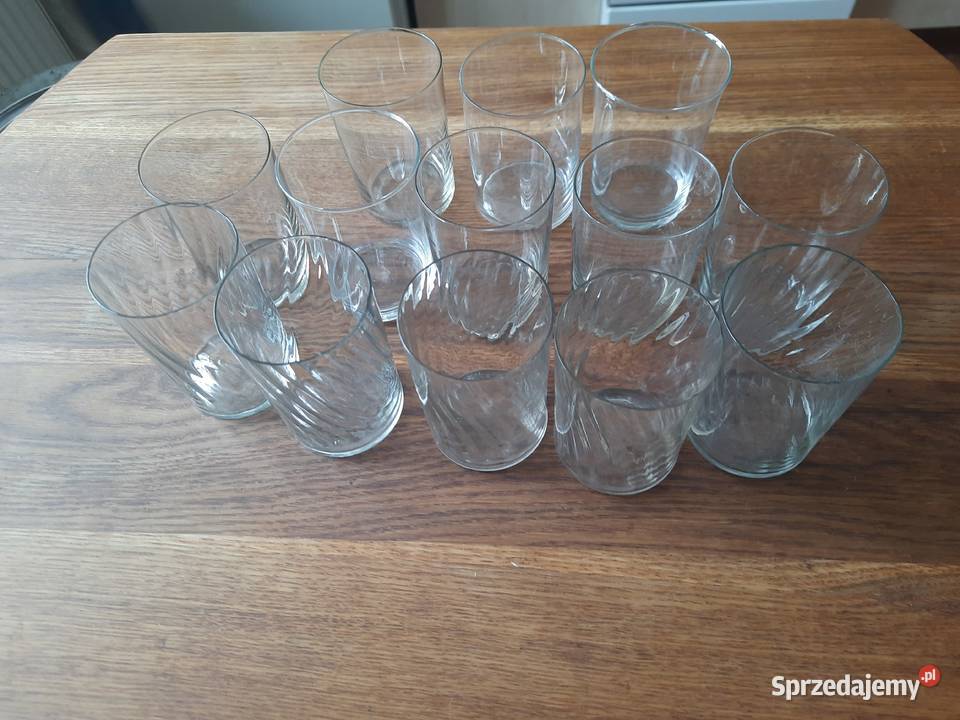 13 szklanek całość PRL warmińsko-mazurskie Morąg sprzedam