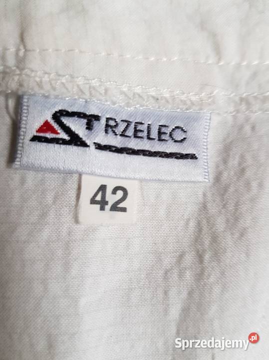 Biała wyjściowa elegancka bawełniana bluzka Kielce