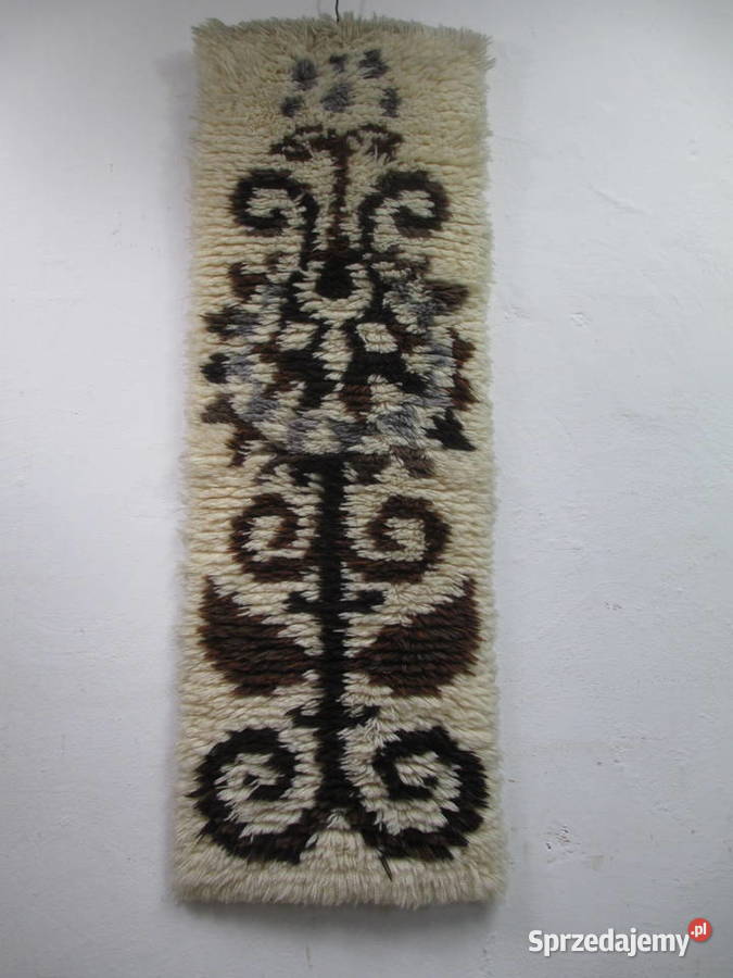 Kilim Rya Rug 120 X 40 lata 70 Lublin