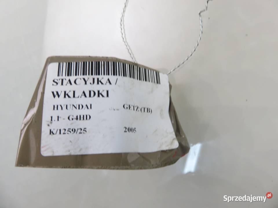 STACYJKA WKŁADKI HYUNDAI GETZ TB Stacyjki i kluczyki