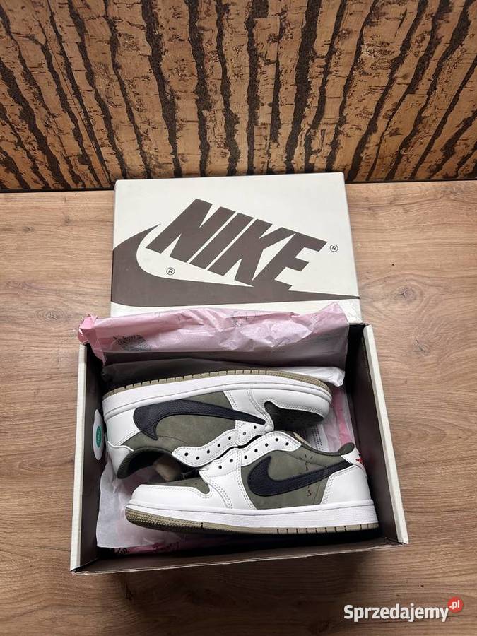 Air Jordan 1 Low x Travis Scott Medium Olive skóra Ślesin sprzedam