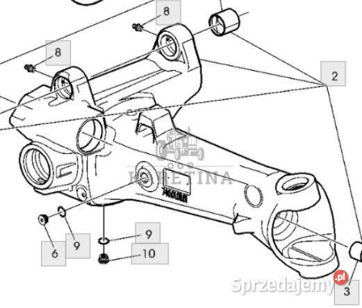 John Deere 6230 6630 Pochwa Obudowa Przedniego Pozostałe Jastrzębniki