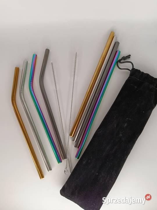 Zestaw 8 metalowe słomki wielorazowe EKO 2 pomorskie Gdynia