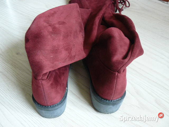 Kozaki bordowe 39 30 zl Rzeszów