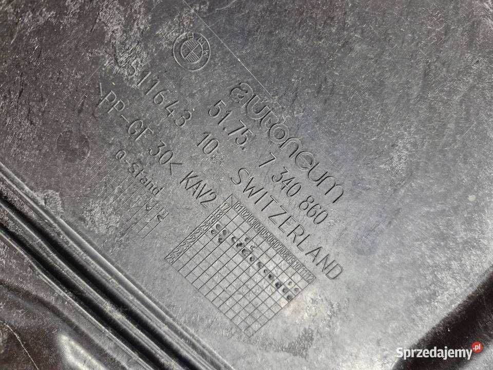 BMW G20 G21 OSŁONA PŁYTA PODŁOGI POD SILNIK osobowe