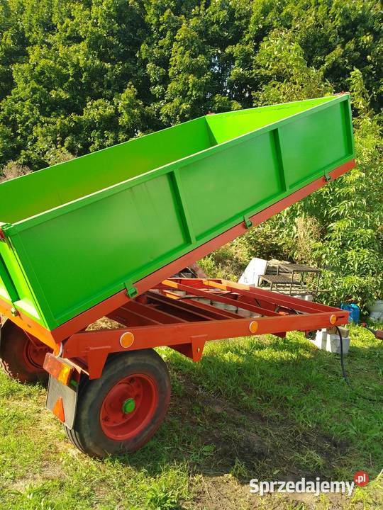 Przyczepa 1 osiowa wywrotka rolnicza 3 tony Pobiedziska
