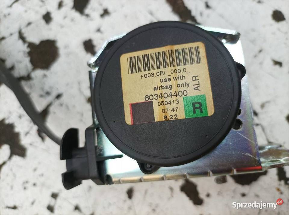 PAS BEZPIECZEŃSTWA PRAWY PRZÓD PASAŻERA E63 sprzedam