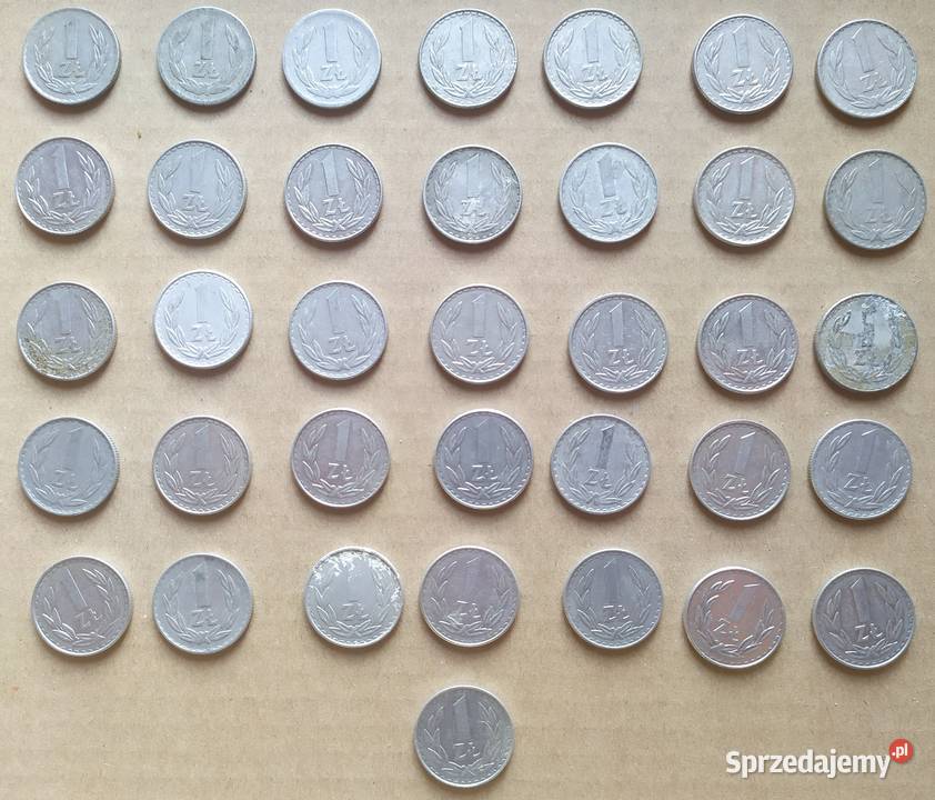 1 x 36 sztuk aluminium PRL 7488 OBIEGÓWKI PRL łódzkie Łódź