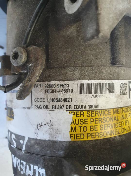 SPRĘŻARKA KLIMATYZACJI Nissan Almera N16 15 16V osobowe lubelskie Chełm