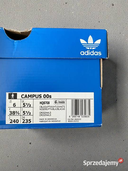buty sneakersy Adidas Campus 00s czarne rozmiar Kartuzy