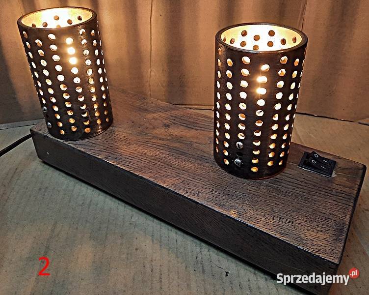 Lampa lampy na stolik 2x E14 projekt kreatywny Pozostałe