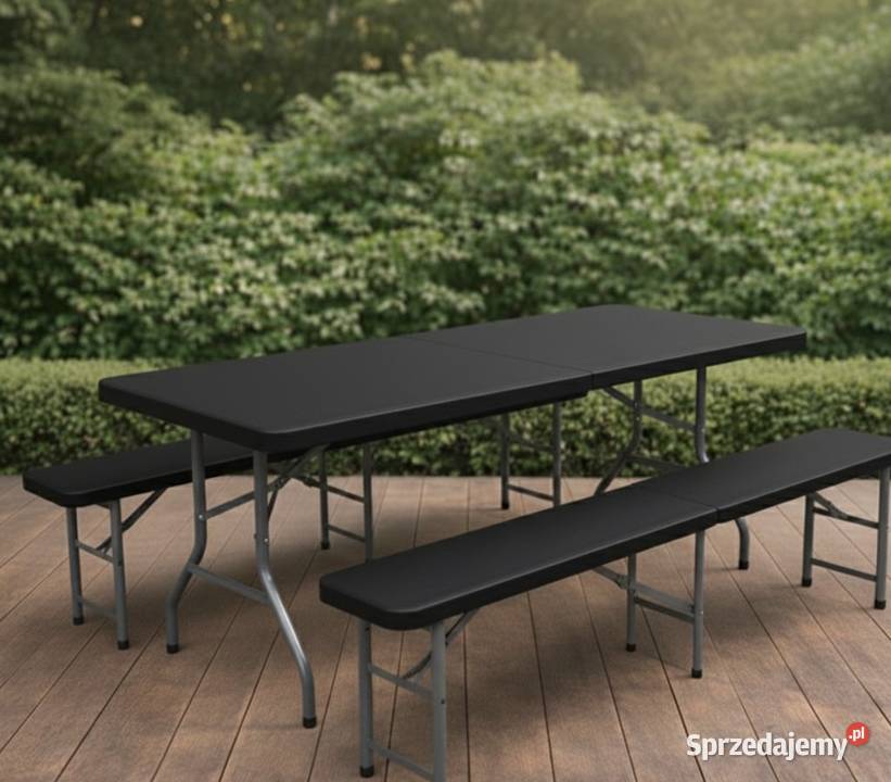 Zestaw cateringowy składany stół 2 ławki EVENT Mielec