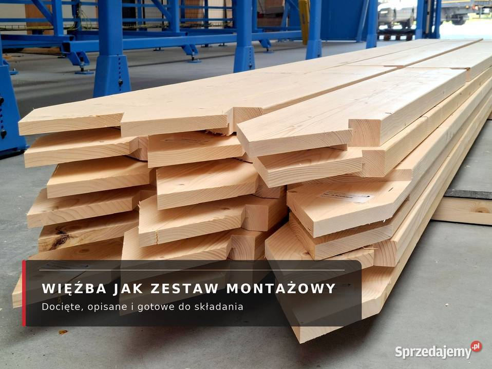 Dachy CNC gotowe do montażu z drewna