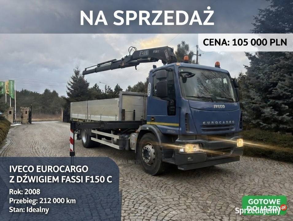 IVECO EUROCARGO 180e23 HDS FASSI 150c 148m Zawiercie