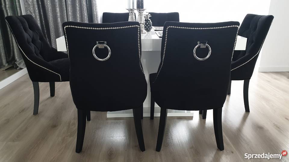 Krzesło modne eleganckie z kołatką hampton