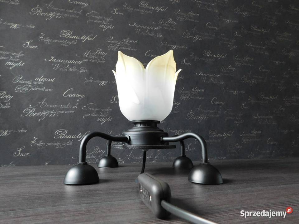 Nowa lampa stołowa ze staroci Oświetlenie Słupsk sprzedam
