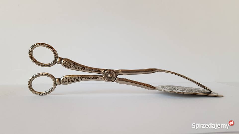 Stare platerowane szczypce do ciasta ciastek Dąbrowa Górnicza