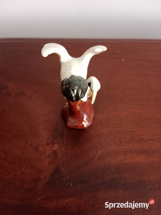 Porcelanowa figurka bocian
