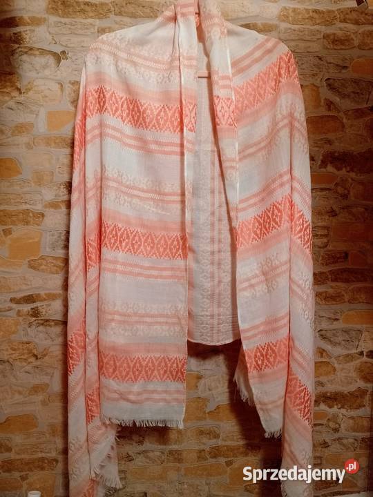 Ekskluzywna duża chusta oversize z Londynu szal Kraków sprzedam