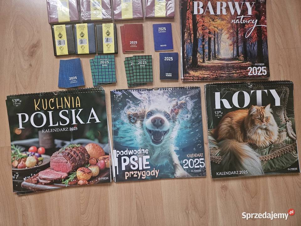 Kalendarze 2025 r zrywane książkowe mini i inne Dąbrowa Górnicza