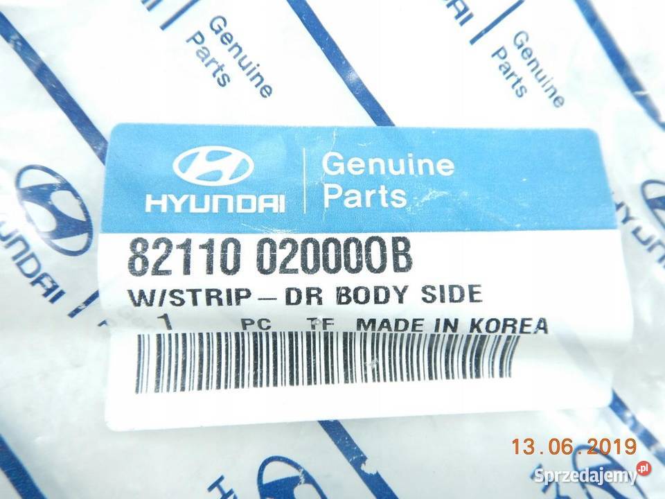 PROWADNICA USZCZELKA SZYBY HYUNDAI ATOS 97 ASO