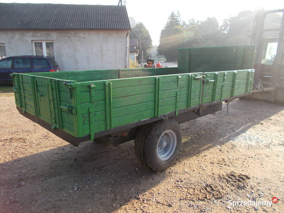 Przyczepa jednoosiowa wywrotka nieuszkodzony Karasiewo sprzedam