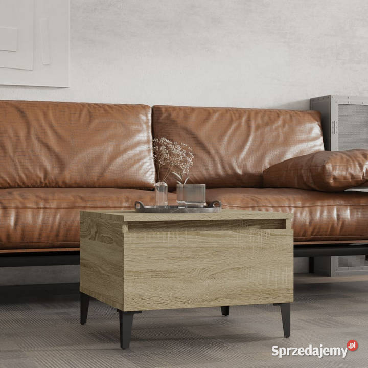 Stolik boczny dąb sonoma 50x46x35 materiał sprzedam