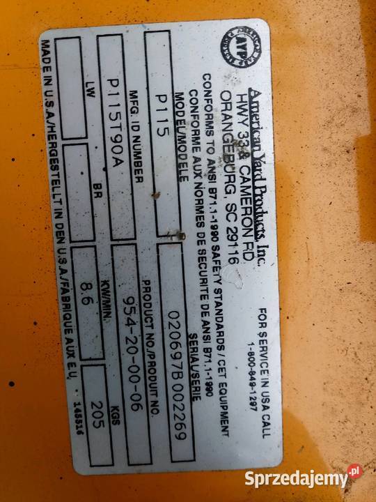 TraktorekKosiarka Partner P115