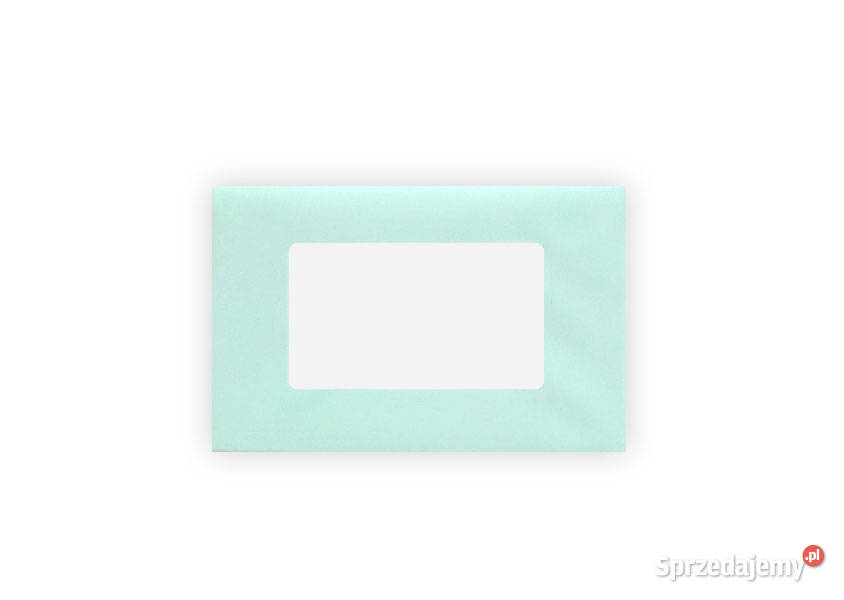miętowe koperty c6 seledynowe koperty ozdobne