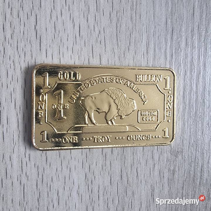 Sztabka USA Bizon 1 One Dolar Gold Troy Katowice sprzedam