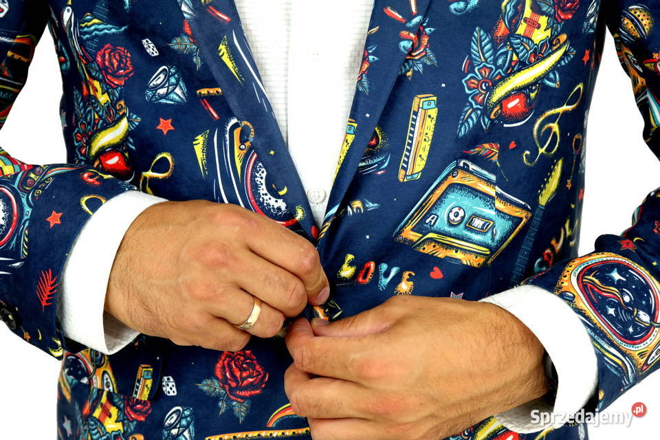 GIOVANNI PERA Marynarka męska kolorowa D502 Ostrów Wielkopolski