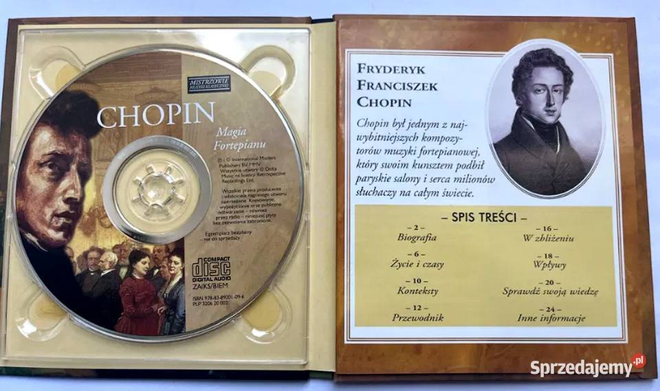 Fryderyk Chopin Magia Fortepianu CD z Książeczką CD opolskie Opole