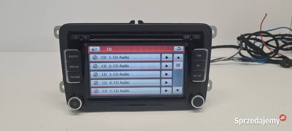 VW RCD510 Passat B7 Golf VI Radio 6CD Mp3 Aux SD Jarocin