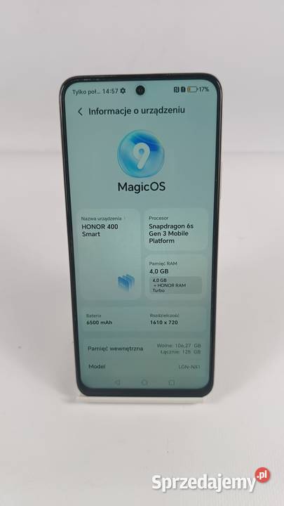 Smartfon HONOR 400 5G 4128GB śląskie Katowice