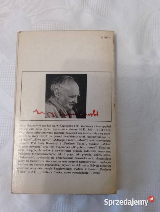 Książka PROFESOR TUTKA Jerzy Szaniawski Oborniki sprzedam