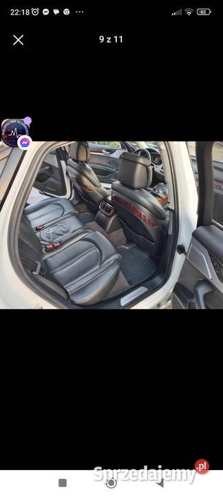 Audi A8 42 TDI D4 biala chip 400 bogata masaże Rok produkcji 2011 Rabka-Zdrój