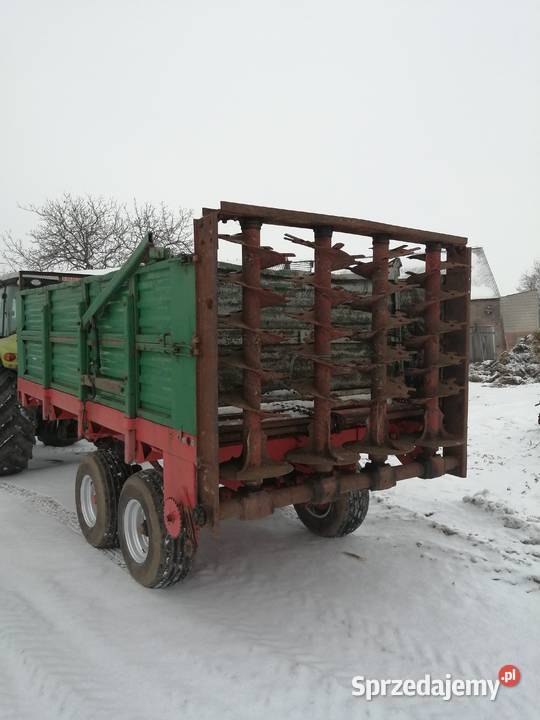 Rozrzutnik obornika 8 ton nieuszkodzony wielkopolskie Leszno