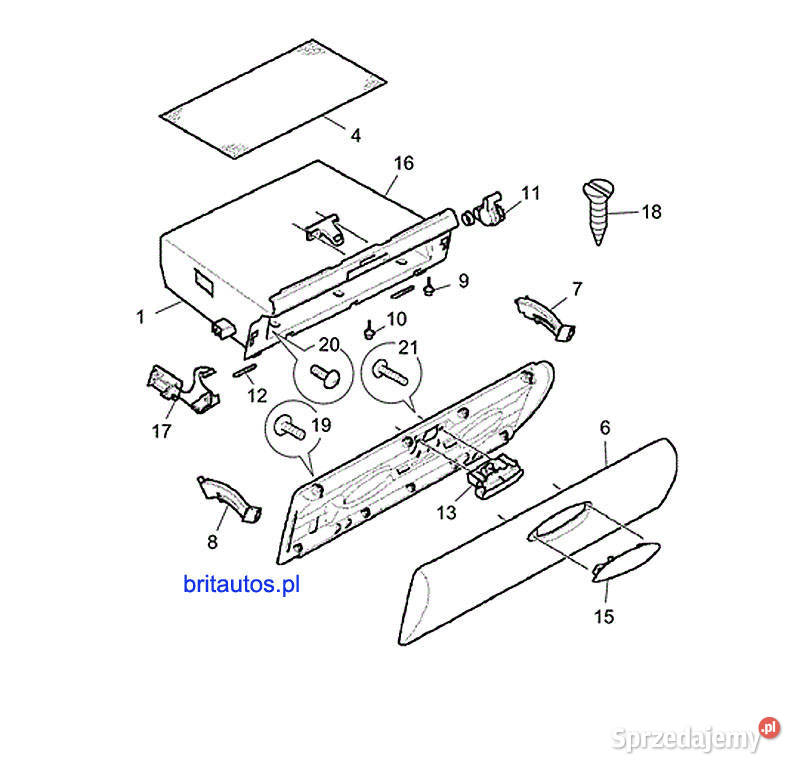 GLOVE BOX SANDSTONE BEIGE SCHOWEK PASAŻERA BEŻ sprzedam
