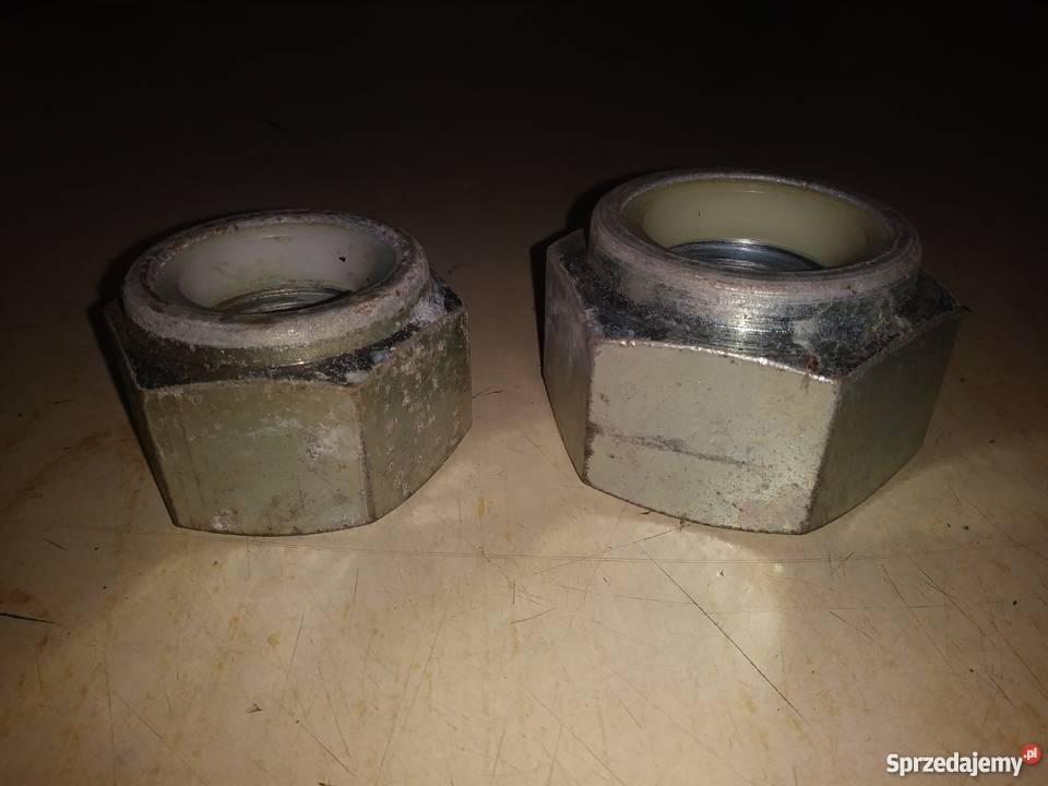 Duże nakrętki ocynkowane 6kątne samokontrujące