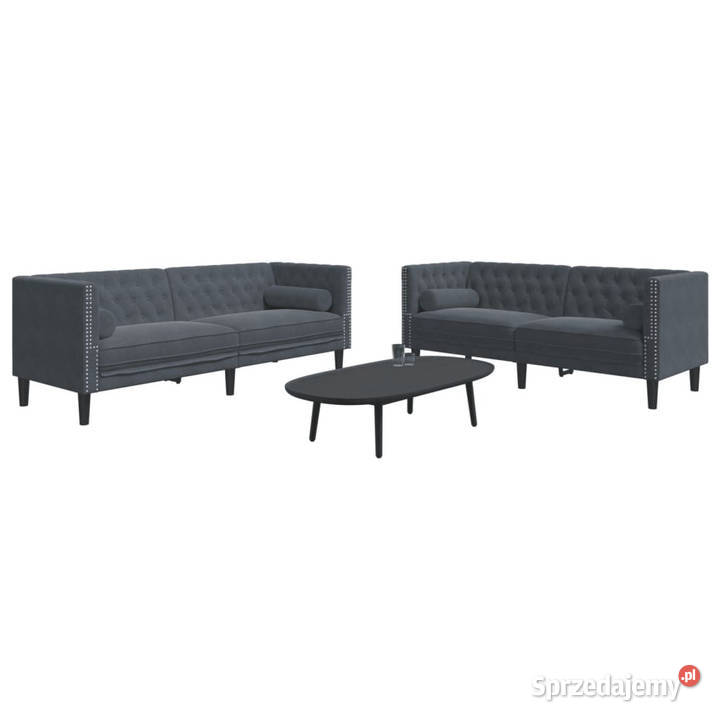 2cz wypoczynek Chesterfield z wałkami Warszawa sprzedam